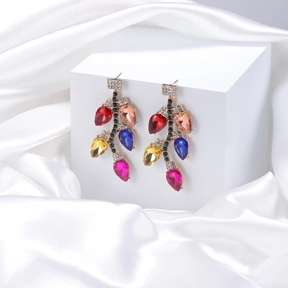 Holiday Lights Drop Fashion Earrings - Picture 1 of 9